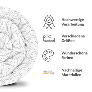 Therapiedecken Bettwäschen Set Schwarze Funkwellen