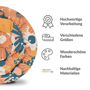 Therapiedecken Baumwollbezug mit Gerbera Blumen