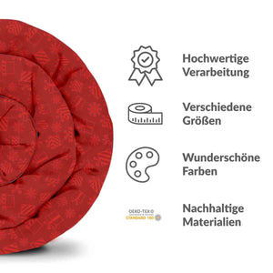 Therapiedecken Baumwollbezug Rot Geschenke