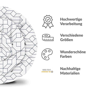 Therapiedecken Bettwäschen Set mit schwarzen Muster