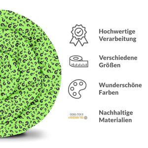 Therapiedecken Baumwollbezug Hellgrün mit Fragezeichen