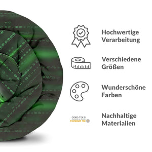 Therapiedecken Baumwollbezug Grün Matrix II