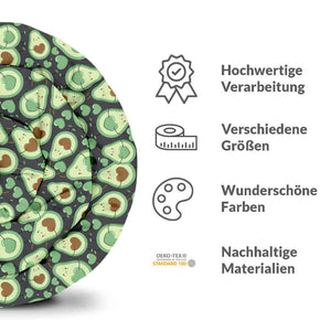 Therapiedecken Bettwäschen Set Grüne Avocados