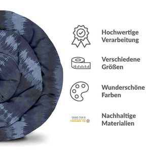 Therapiedecken Bettwäschen Set blaue Schallwellen