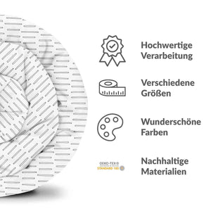 Therapiedecken Bettwäschen Set Weiß dicke Streifen