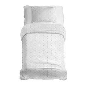 Therapiedecken Bettwäschen Set Weiß mit Punktmuster